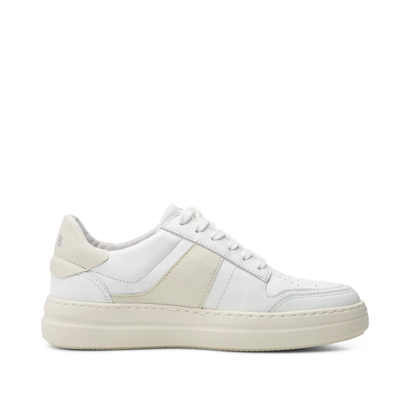 Valda sneaker suede leather - WHITE