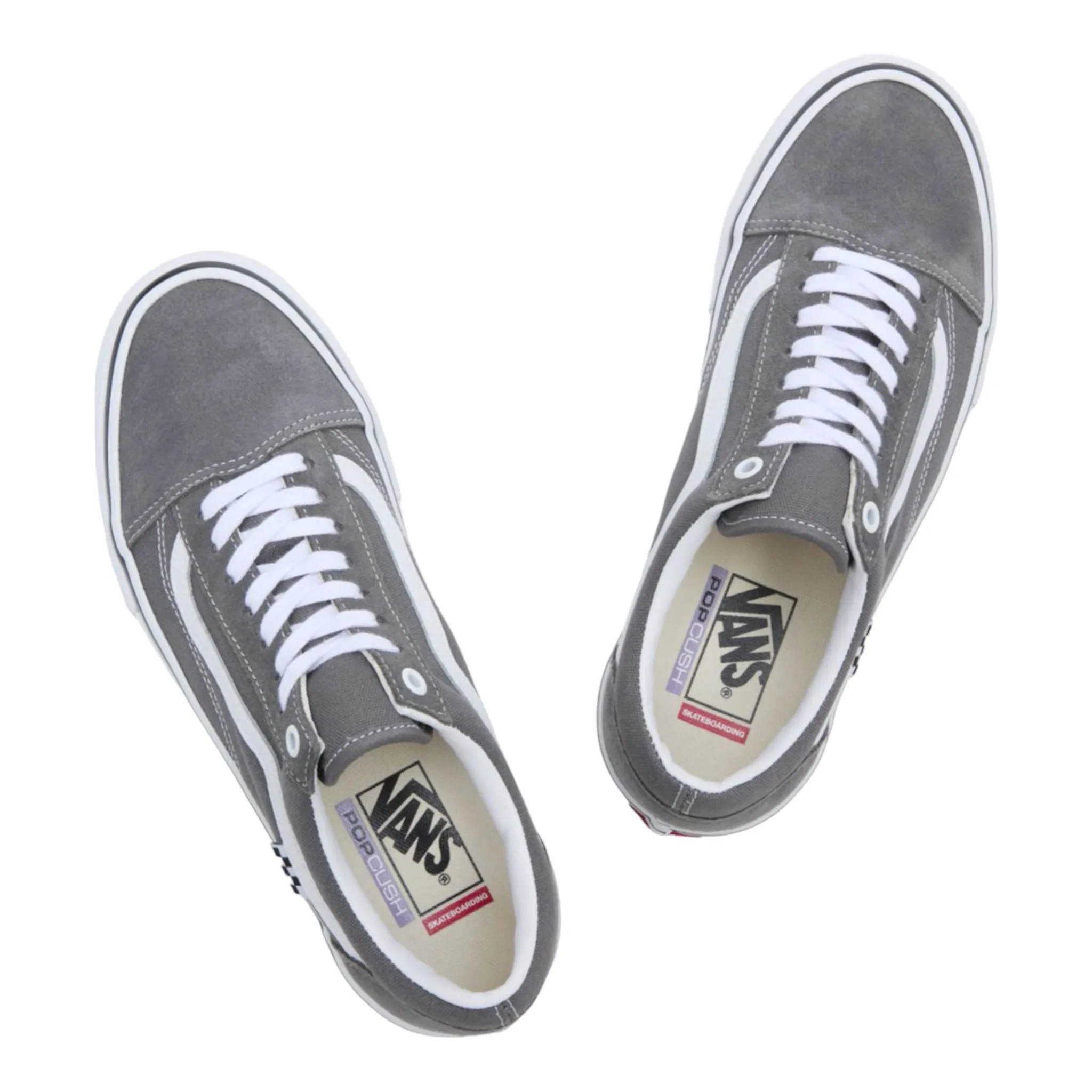 Vans Skate Old Skool Pro - Pewter/White