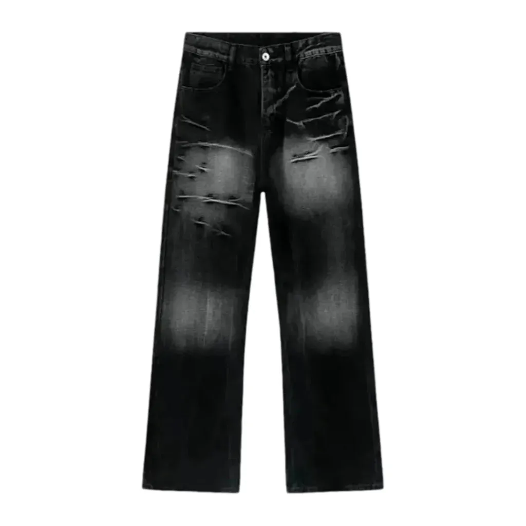 Vintage sanded men's jeans