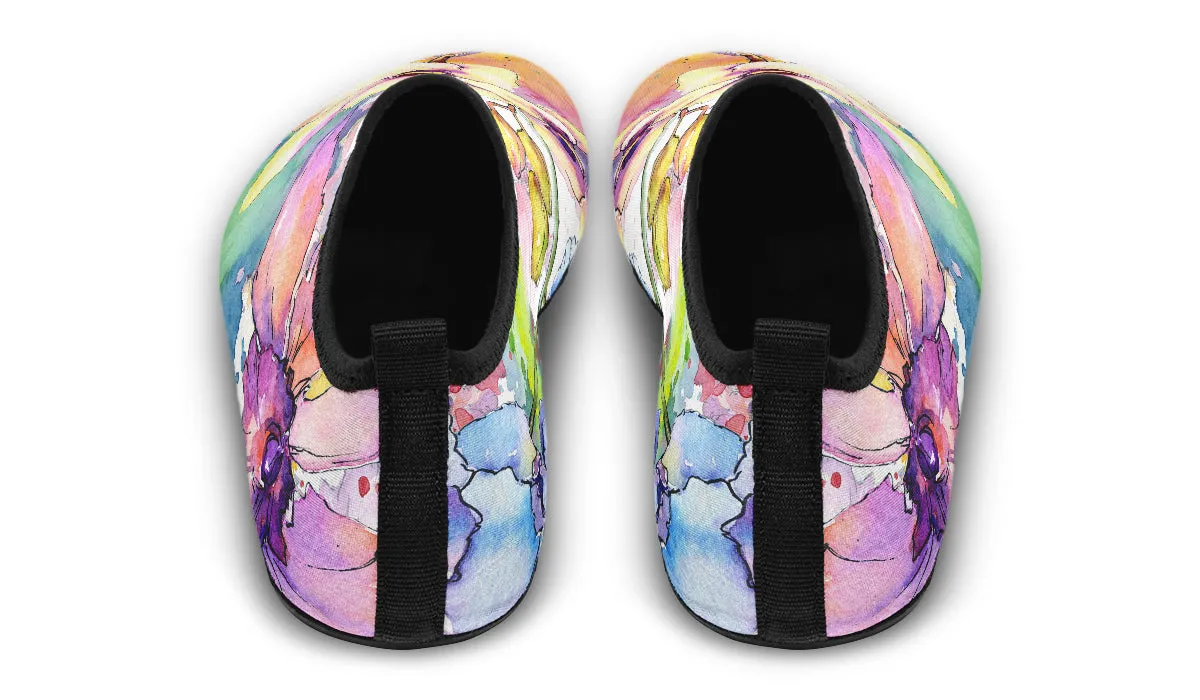 Watercolour Flowers Water Shoes