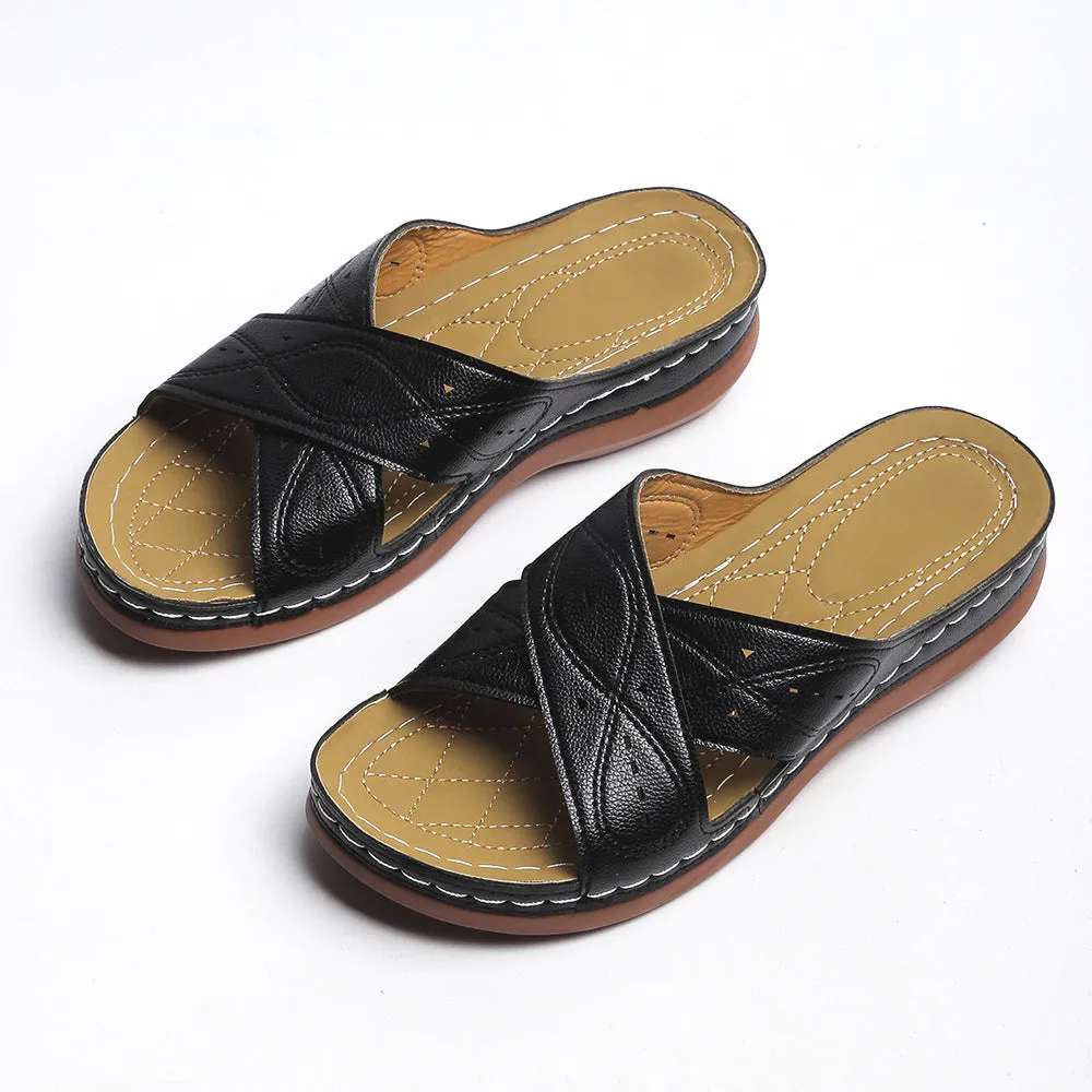 Wedge Summer Vintage Anti-slip Retro Slides Shoes