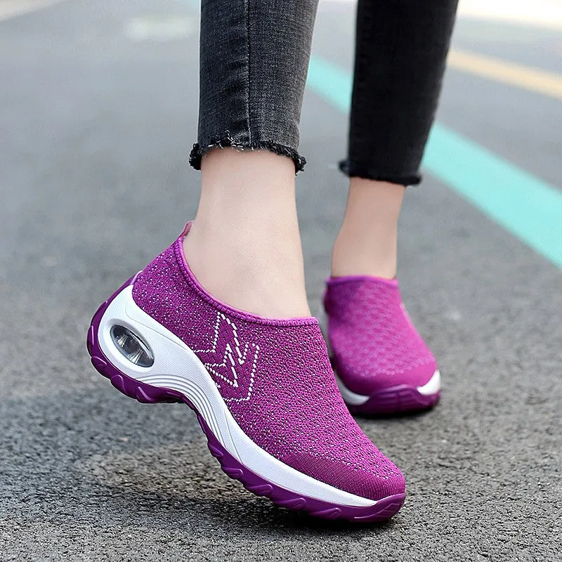 Women's comfortable lightweight breathable mesh shoes