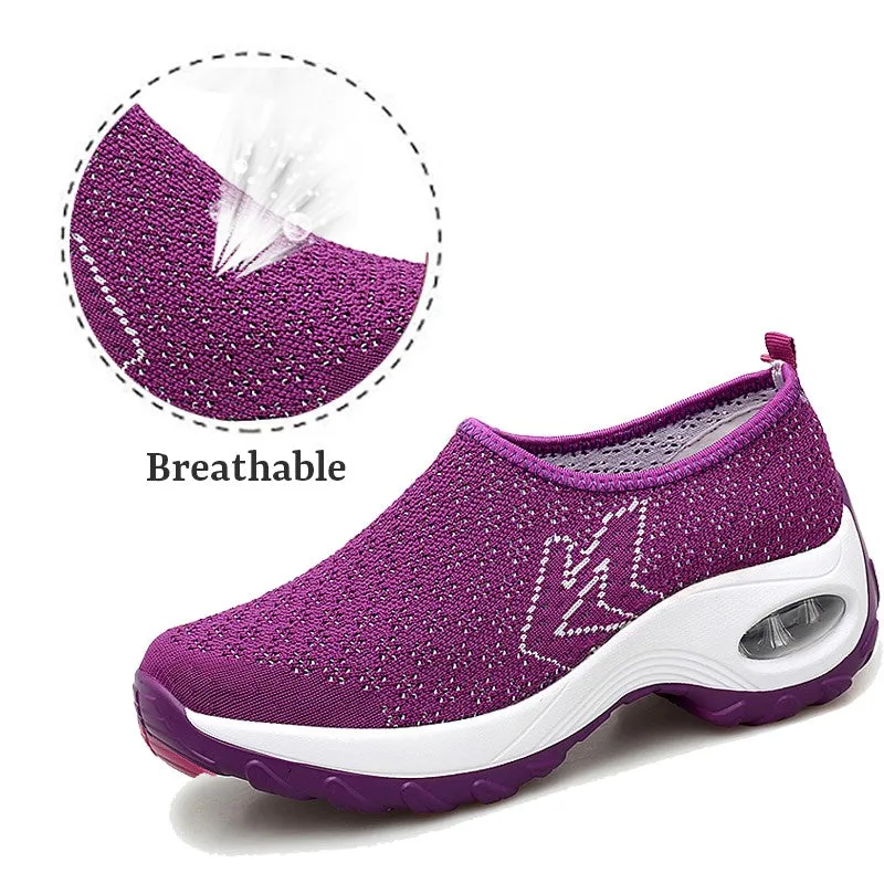 Women's comfortable lightweight breathable mesh shoes