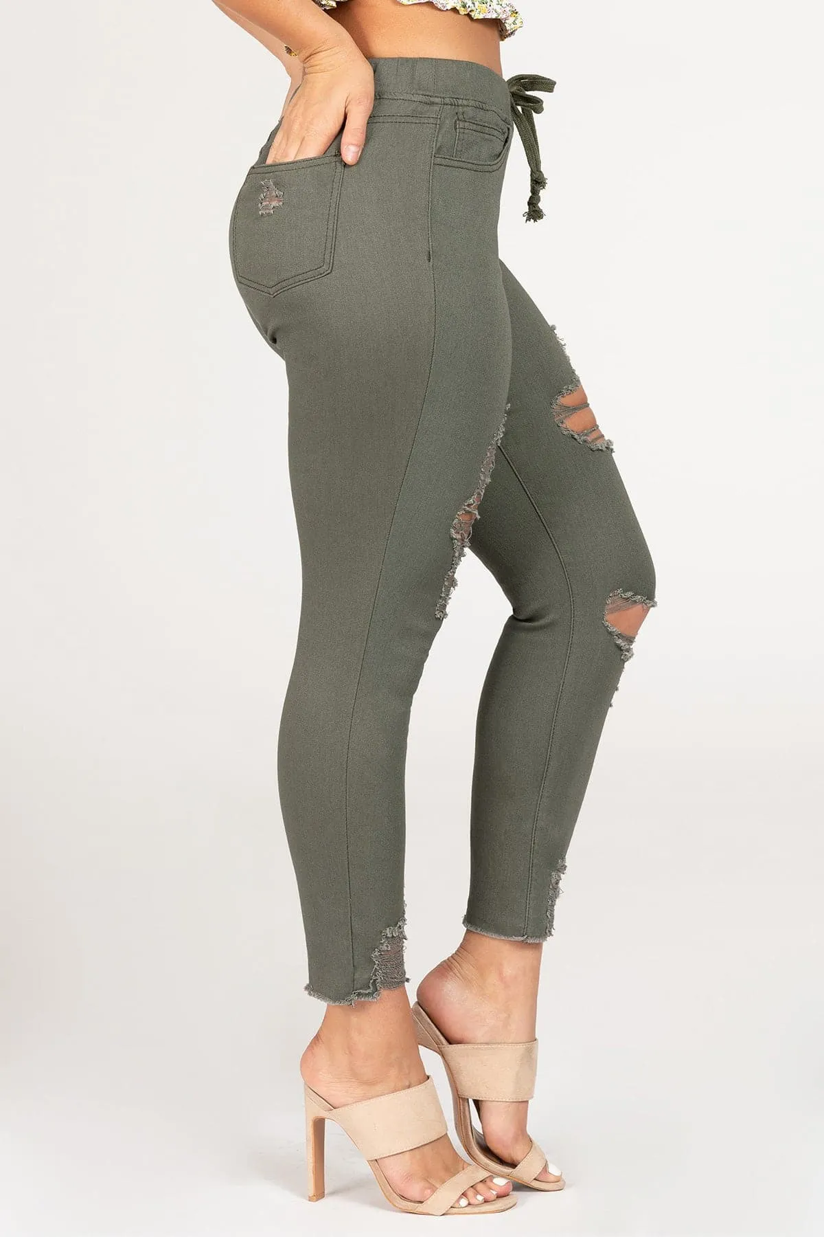 Women's Distressed Ankle Jogger