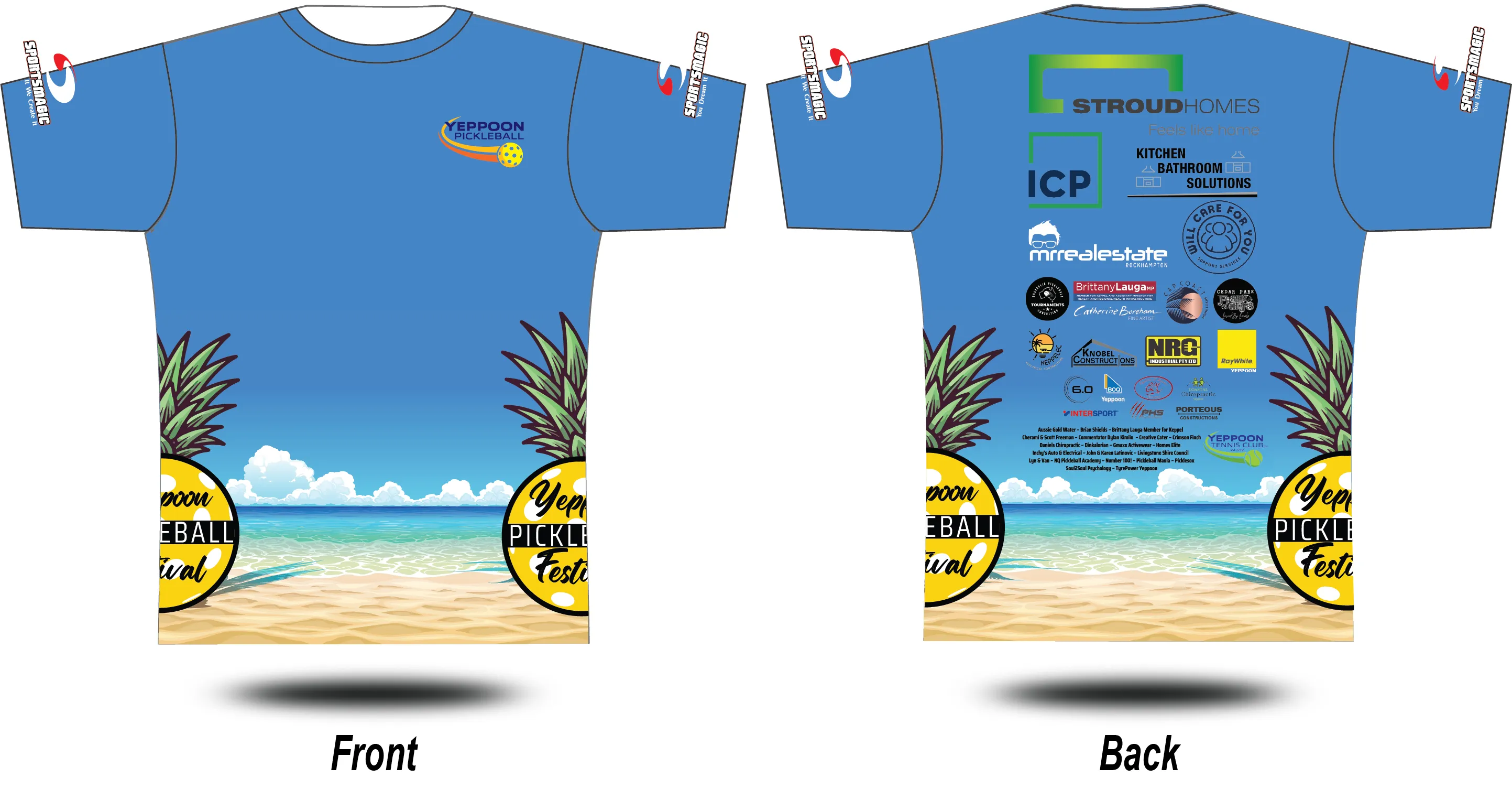 YEPPOON PICKLEBALL FESTIVAL - 2024 Tee PRE-ORDER