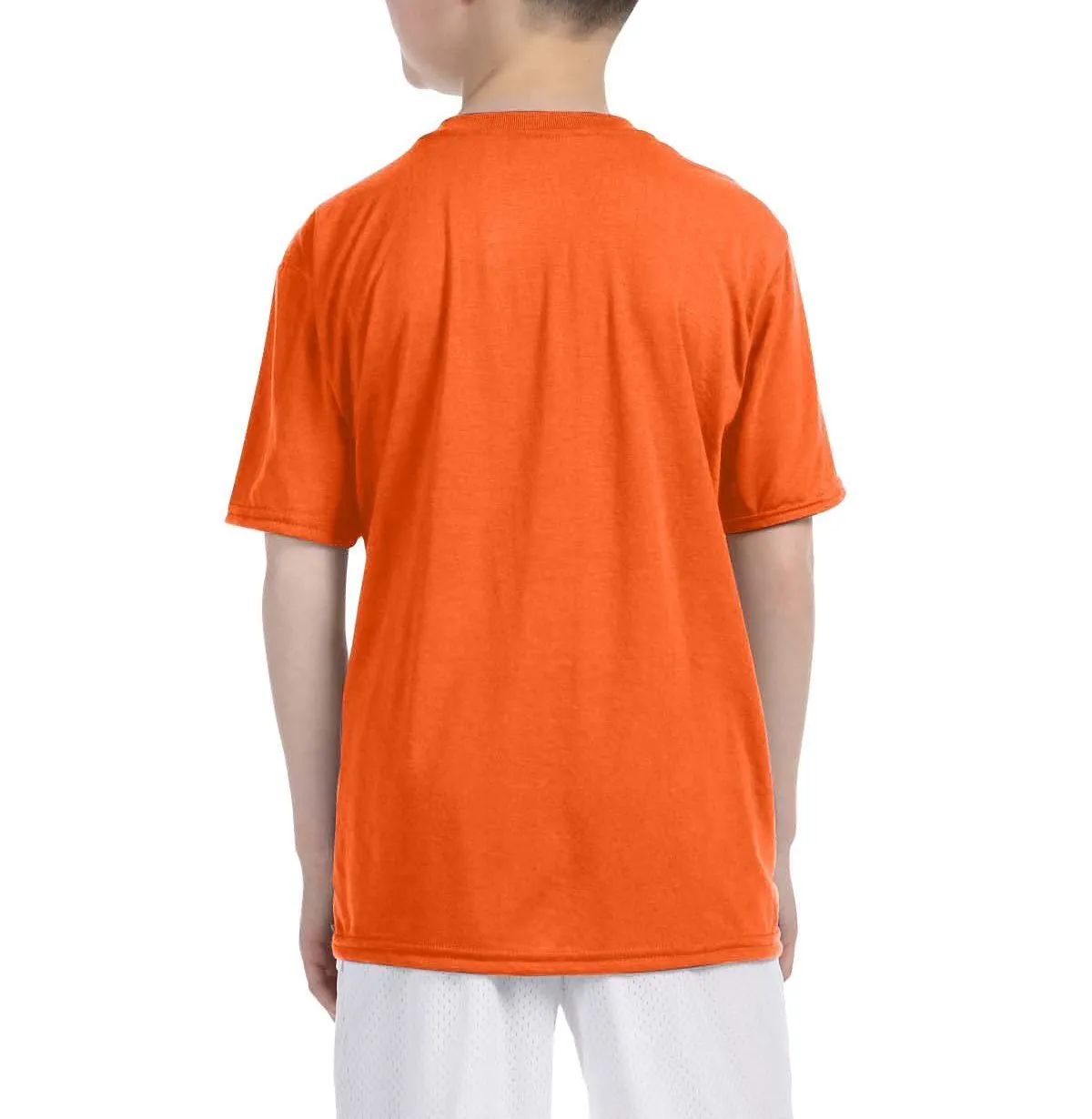 Youth Short Sleeve Polyester Crew Neck Performance T-Shirt