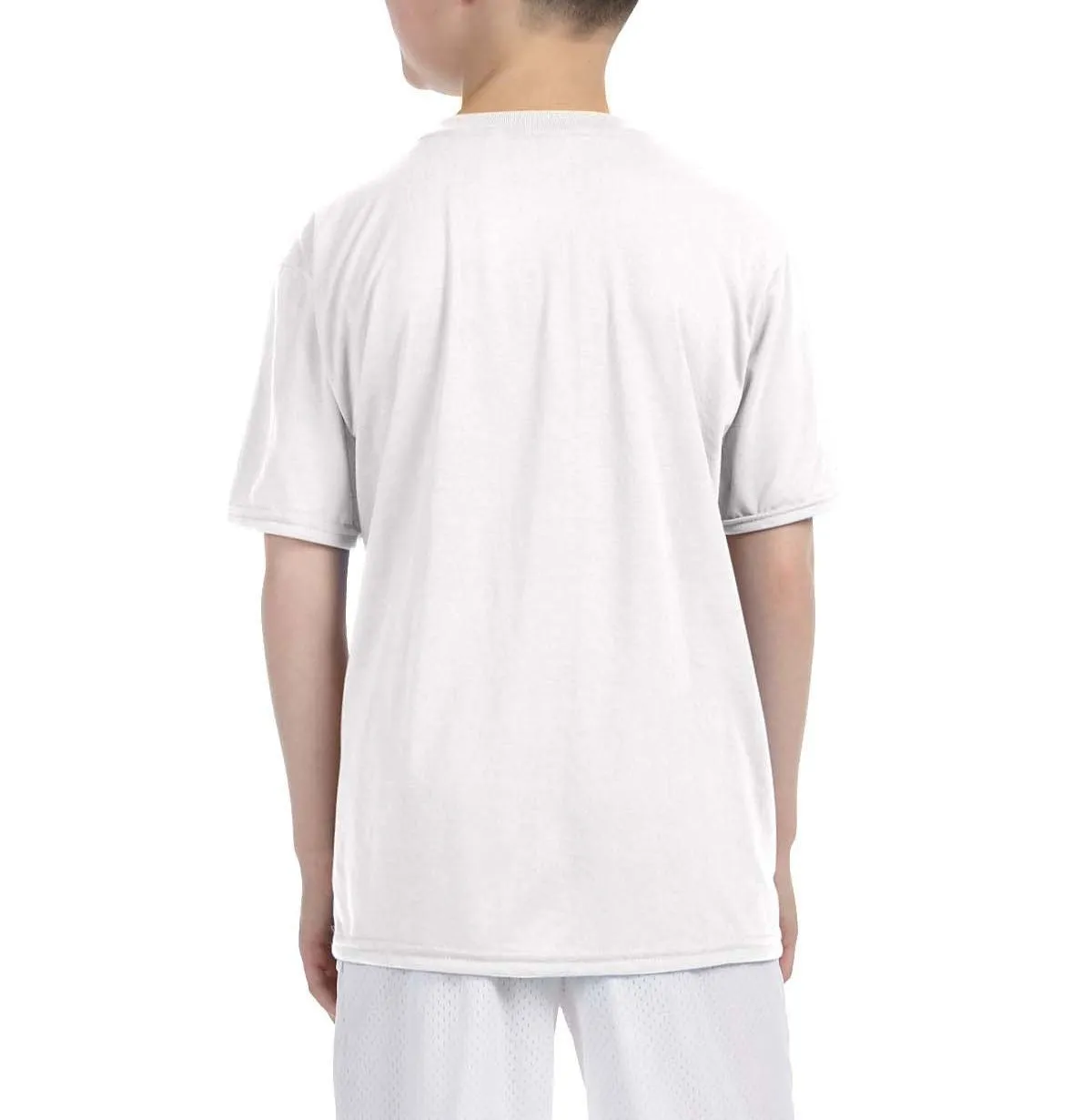 Youth Short Sleeve Polyester Crew Neck Performance T-Shirt