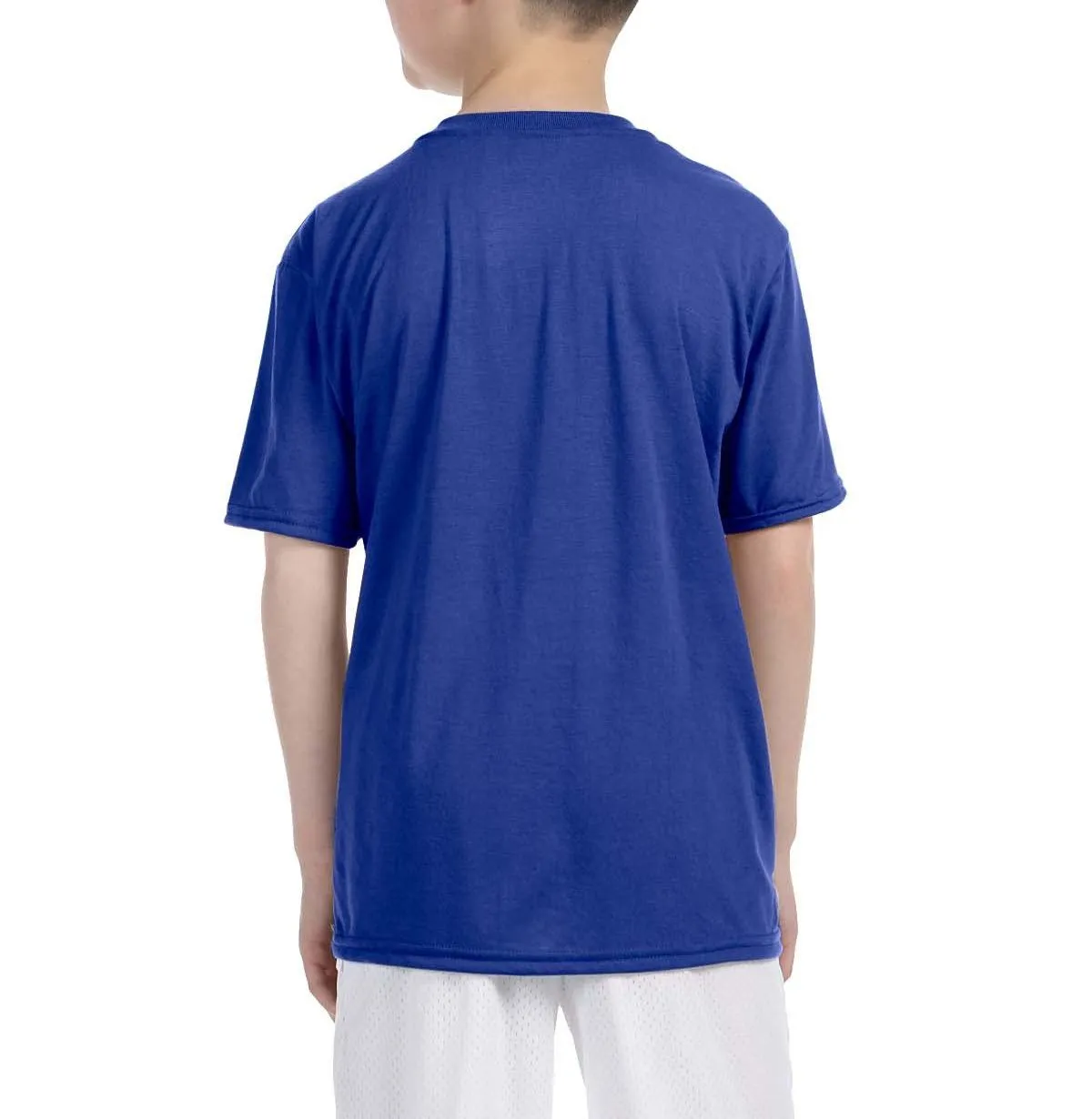 Youth Short Sleeve Polyester Crew Neck Performance T-Shirt