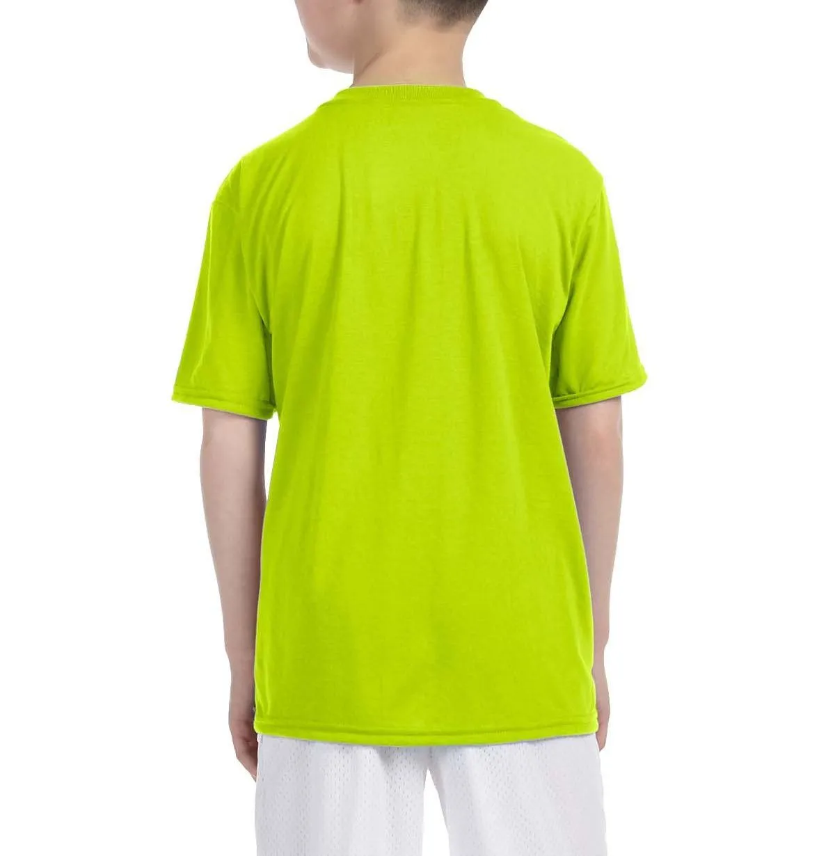 Youth Short Sleeve Polyester Crew Neck Performance T-Shirt