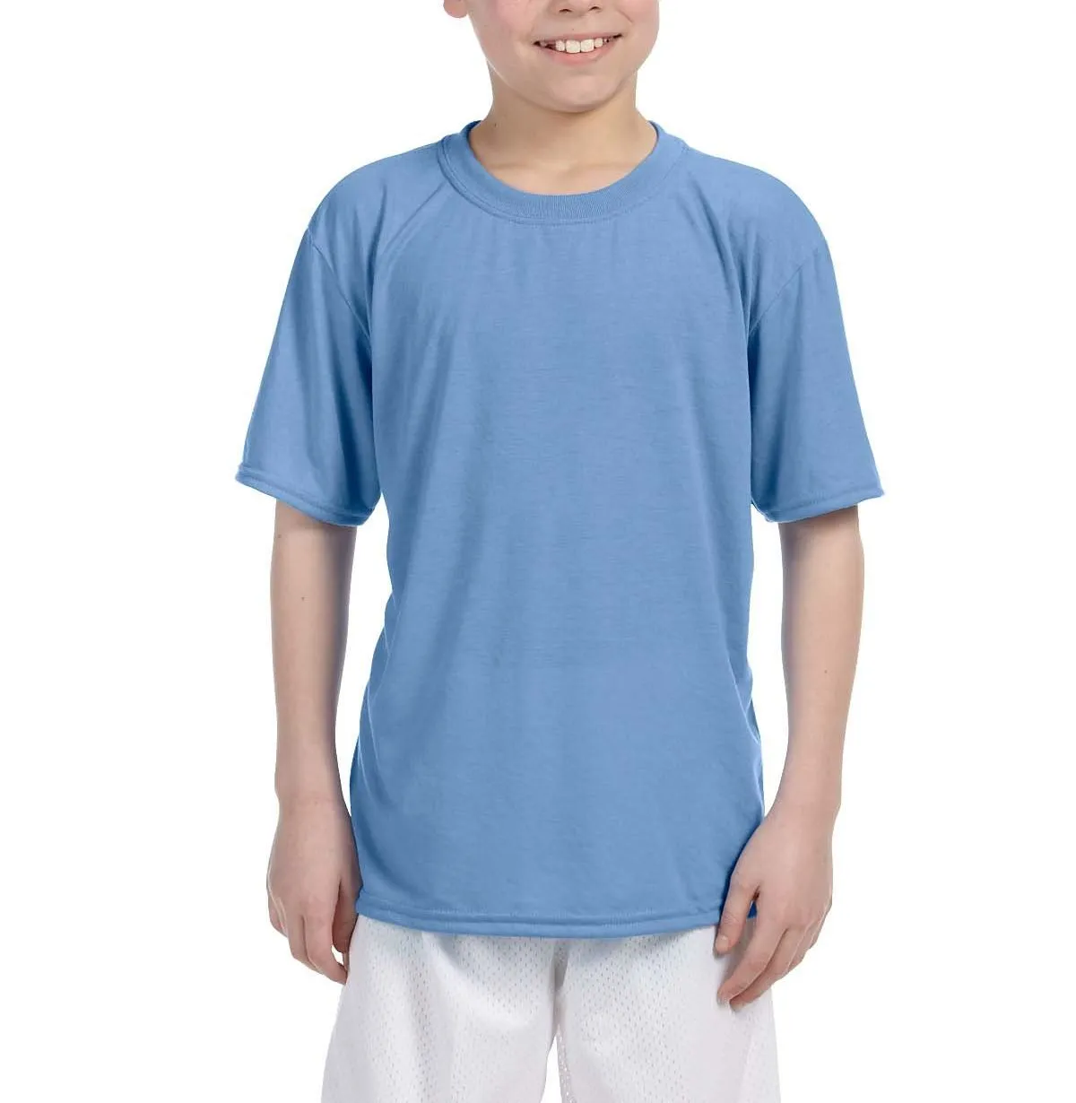 Youth Short Sleeve Polyester Crew Neck Performance T-Shirt