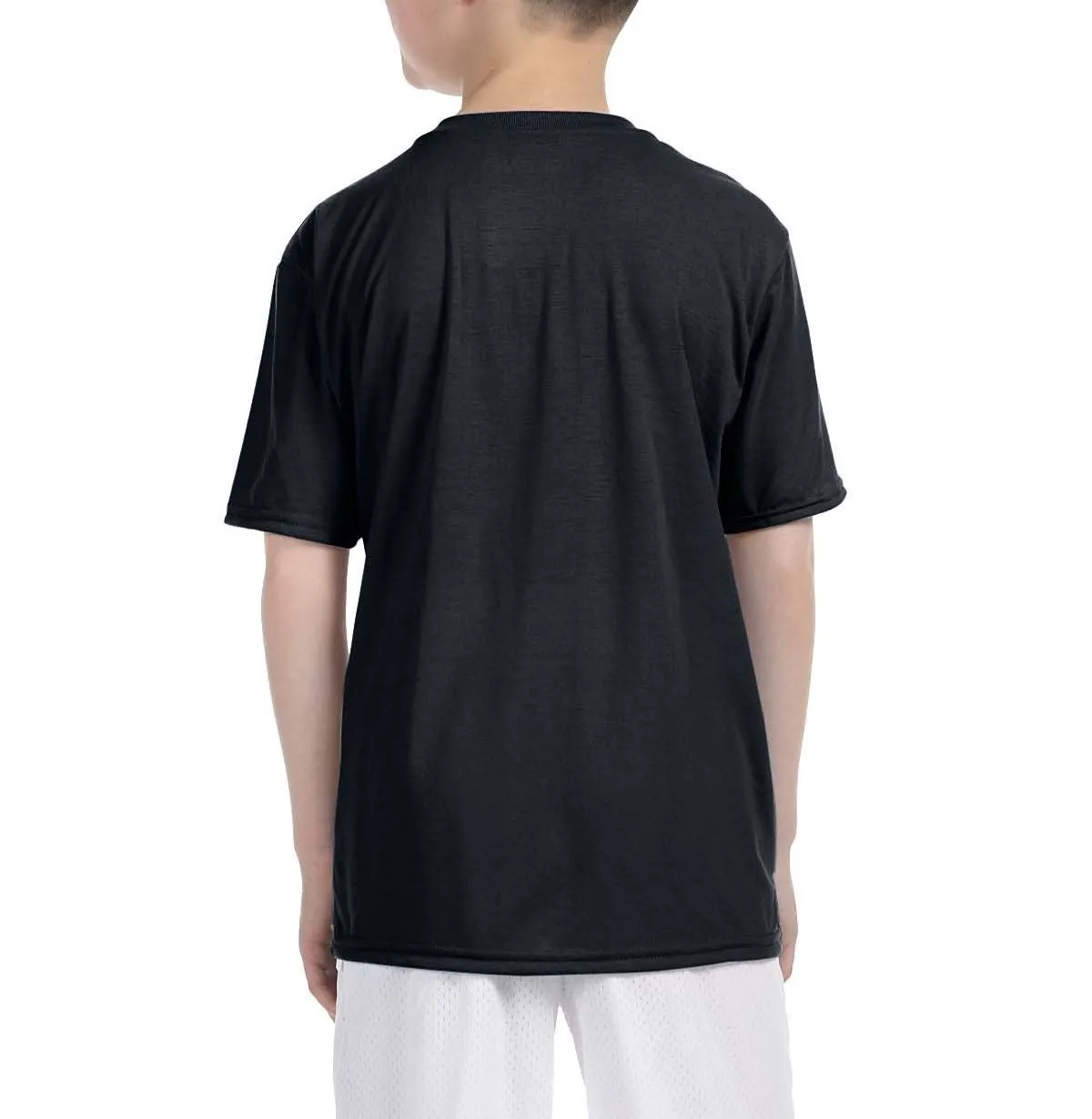 Youth Short Sleeve Polyester Crew Neck Performance T-Shirt