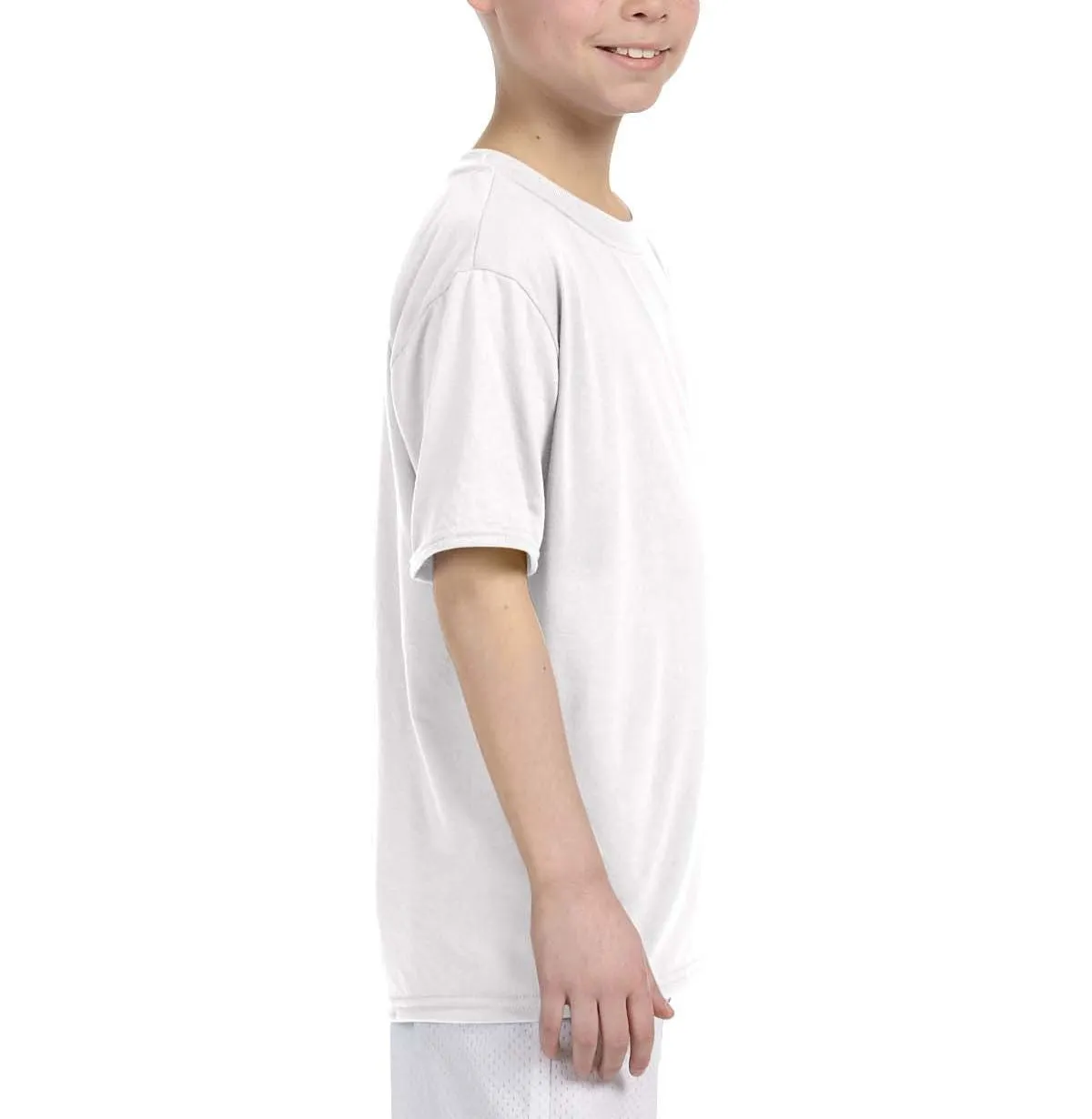 Youth Short Sleeve Polyester Crew Neck Performance T-Shirt