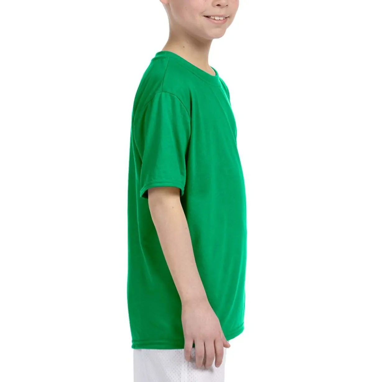 Youth Short Sleeve Polyester Crew Neck Performance T-Shirt